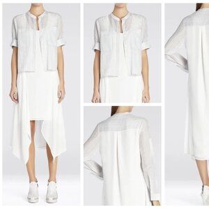 BCBG Max Azria Runway "Marine" silk dress, small, NWT